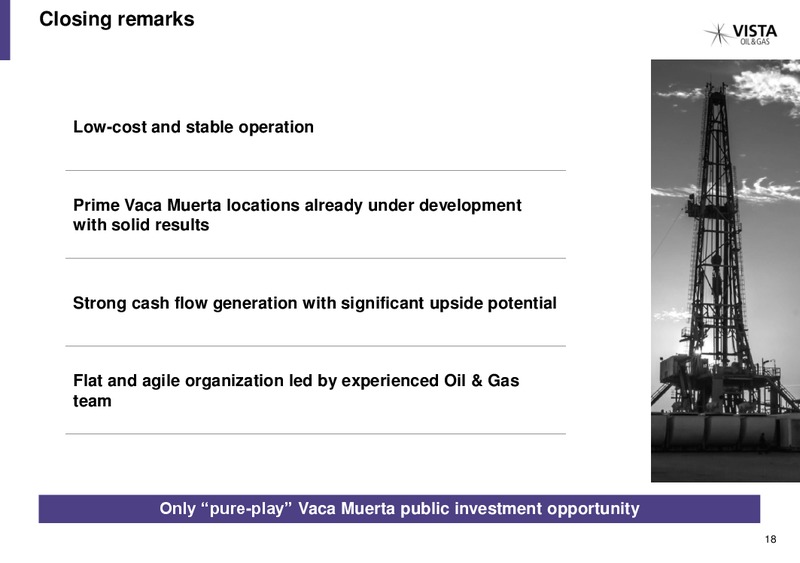 February 2020 Investor Presentation – Vista Oil & Gas – slide 17