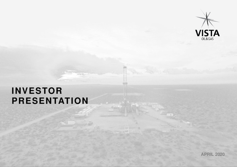 April 2020 Investor Presentation – Vista Oil & Gas – slide 1