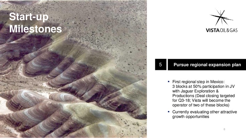 2Q 2018 Earnings Presentation – Vista Oil & Gas – slide 9