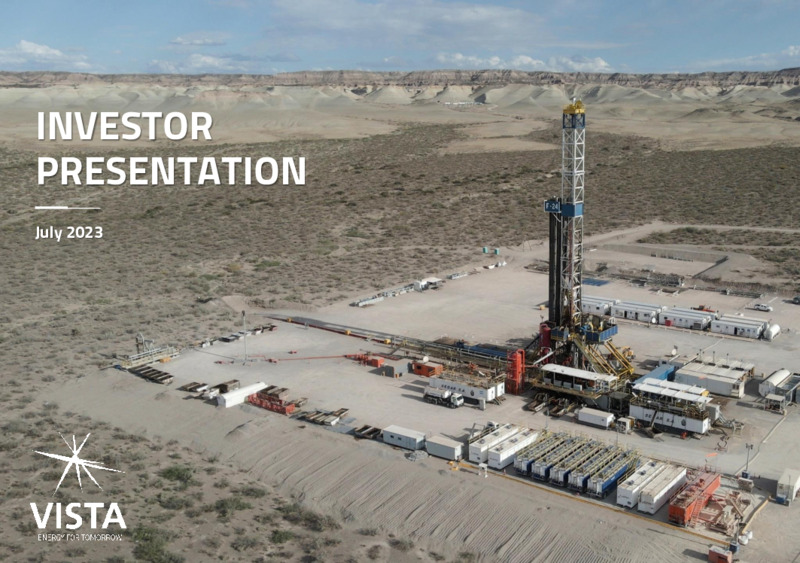 July 2023 Investor Presentation – Vista Oil & Gas – slide 1