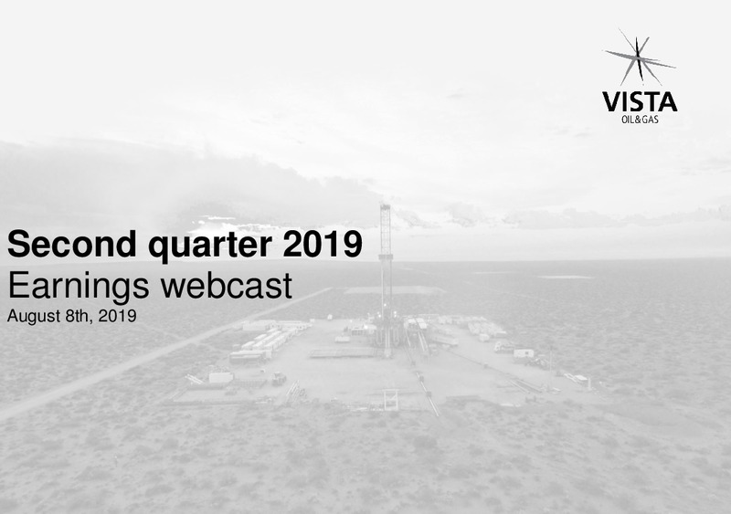 2Q 2019 Earnings Presentation – Vista Oil & Gas – slide 1