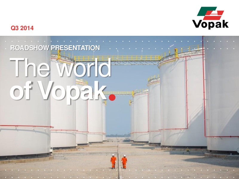 Q3 Roadshow Presentation – Royal Vopak – slide 1