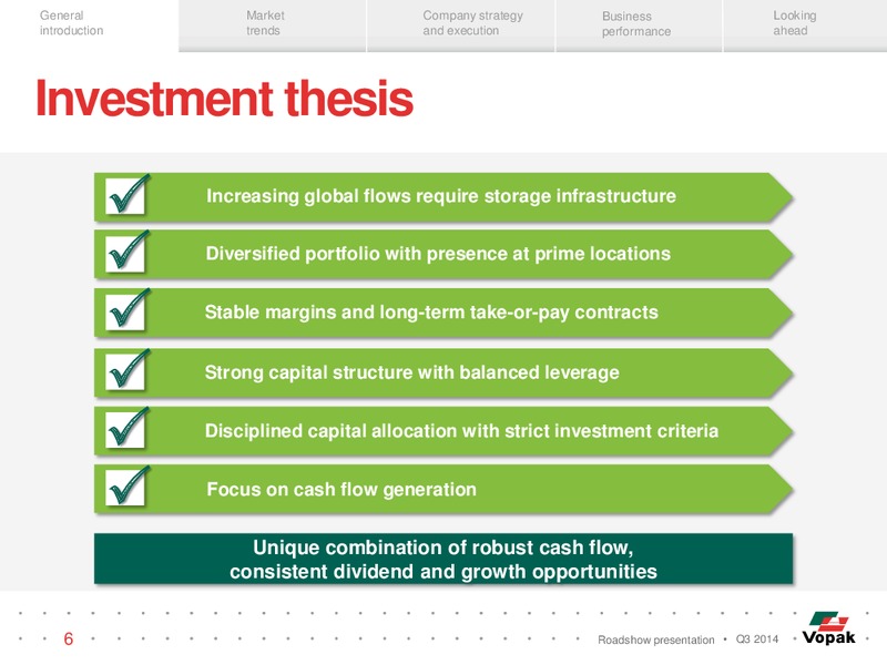 Q3 Roadshow Presentation – Royal Vopak – slide 5