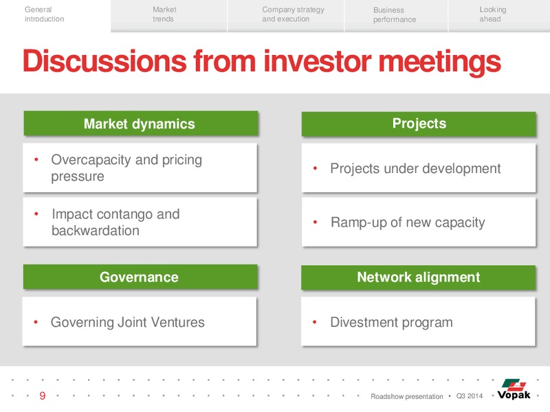 Q3 Roadshow Presentation – Royal Vopak – slide 8