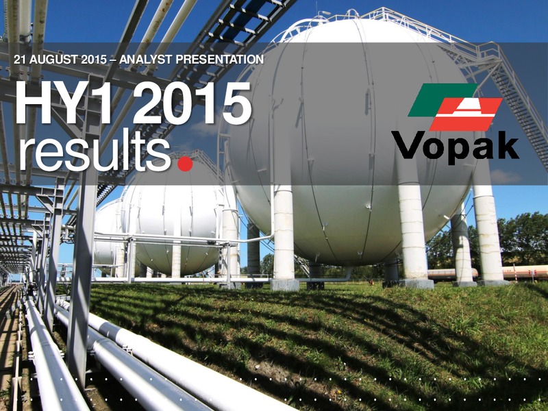HY1 2015 Results – Vopak – slide 1