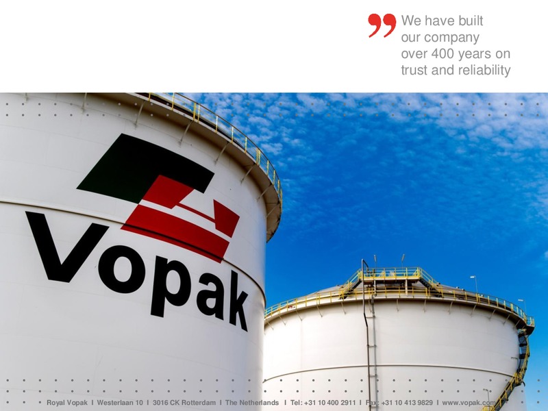 HY1 2015 Results – Vopak – slide 35