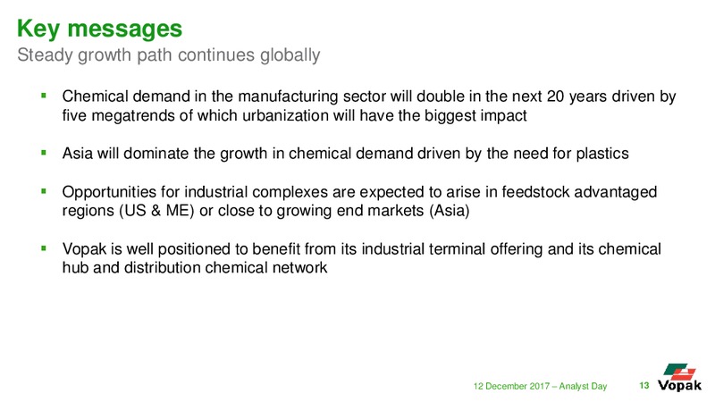 Royal Vopak Analyst Day 2017 – Vopak – slide 12