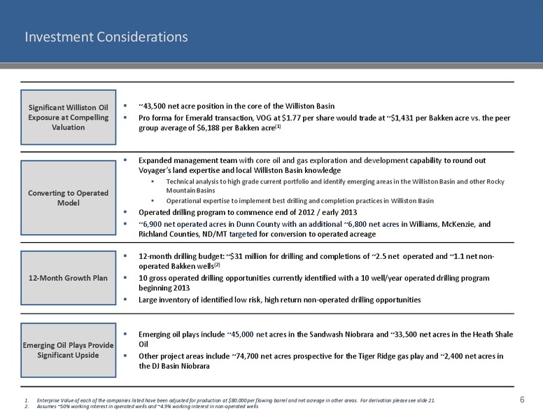 July 2012 Investor Presentation – Voyager Oil & Gas, Inc. – slide 5