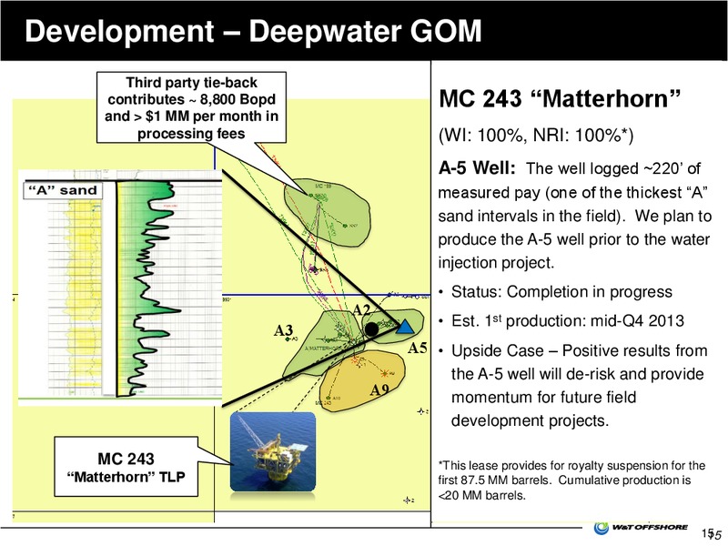 Jefferies 2013 Global Energy Conference – W&T Offshore Inc. – slide 16