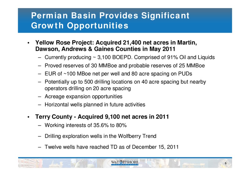 Pritchard Capital Energize – W&T Offshore Inc. – slide 6