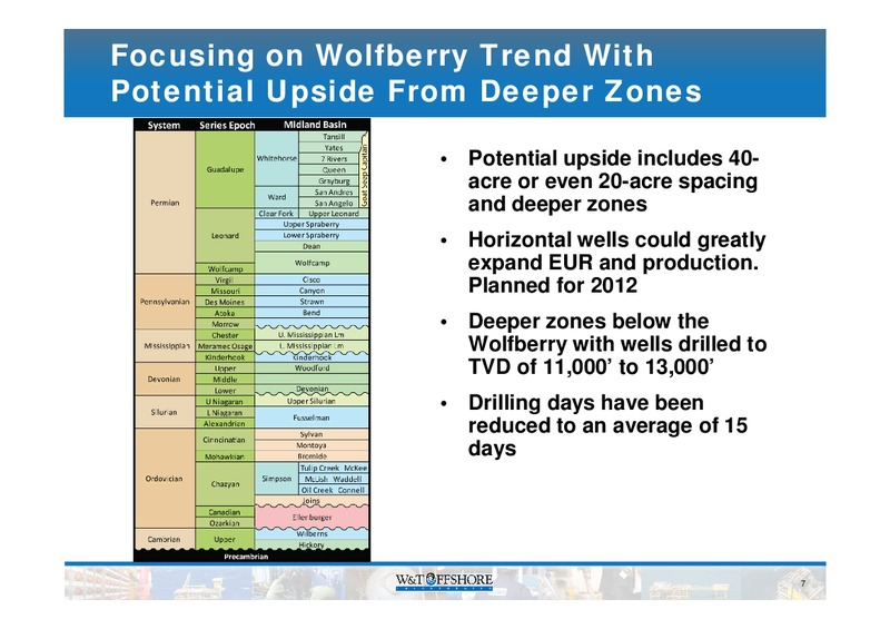 Pritchard Capital Energize – W&T Offshore Inc. – slide 8