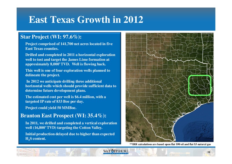 IPAA OGIS 2012 – W&T Offshore Inc. – slide 20