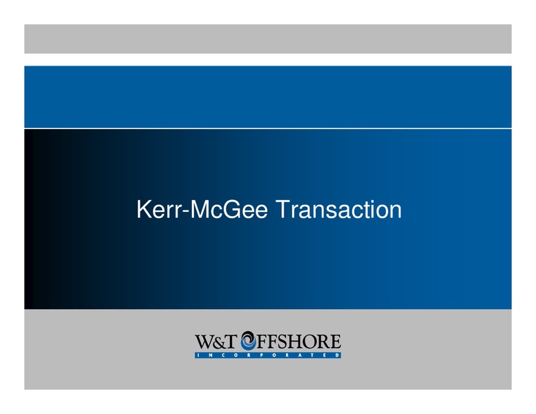 Howard Weil 34th Annual Energy Conference – W&T Offshore Inc. – slide 18