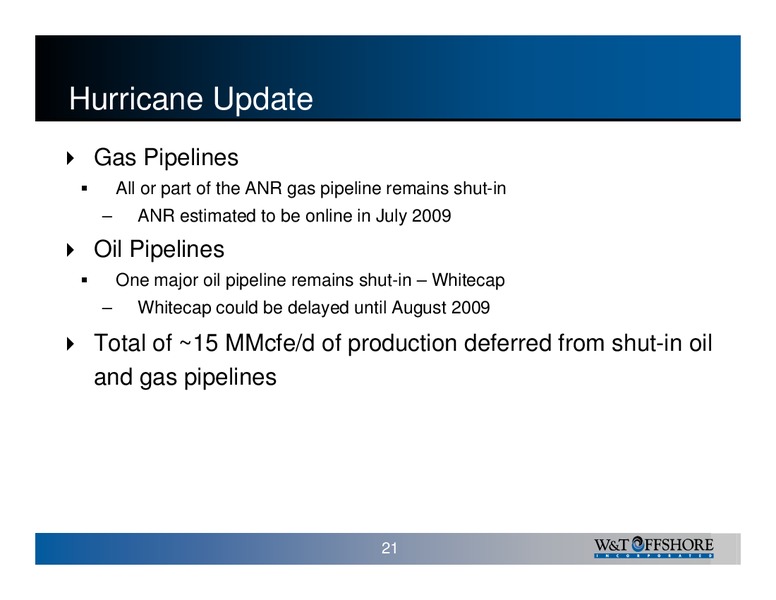 Howard Weils 36th Annual Energy Conference – W&T Offshore Inc. – slide 22