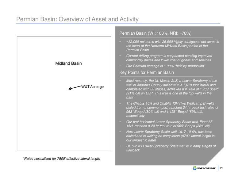 SCOTIA HOWARD WEIL ENERGY CONFERENCE – W&T Offshore Inc. – slide 29