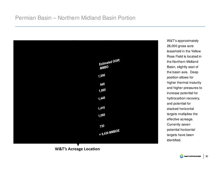 SCOTIA HOWARD WEIL ENERGY CONFERENCE – W&T Offshore Inc. – slide 30