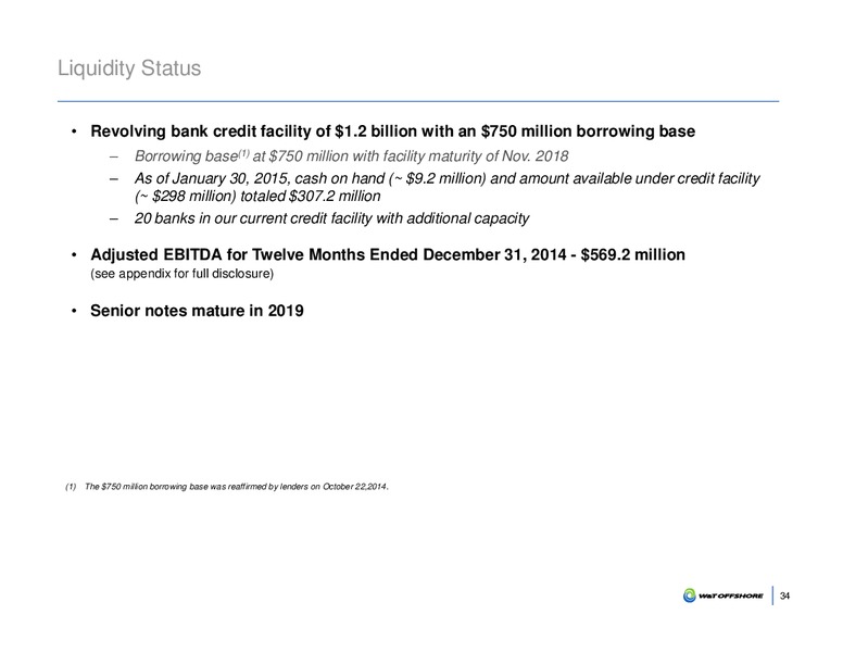 SCOTIA HOWARD WEIL ENERGY CONFERENCE – W&T Offshore Inc. – slide 34