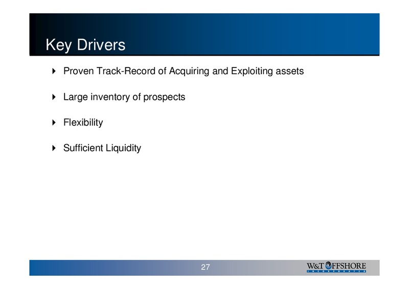 Oil & Gas Investment Symposium – W&T Offshore Inc. – slide 28