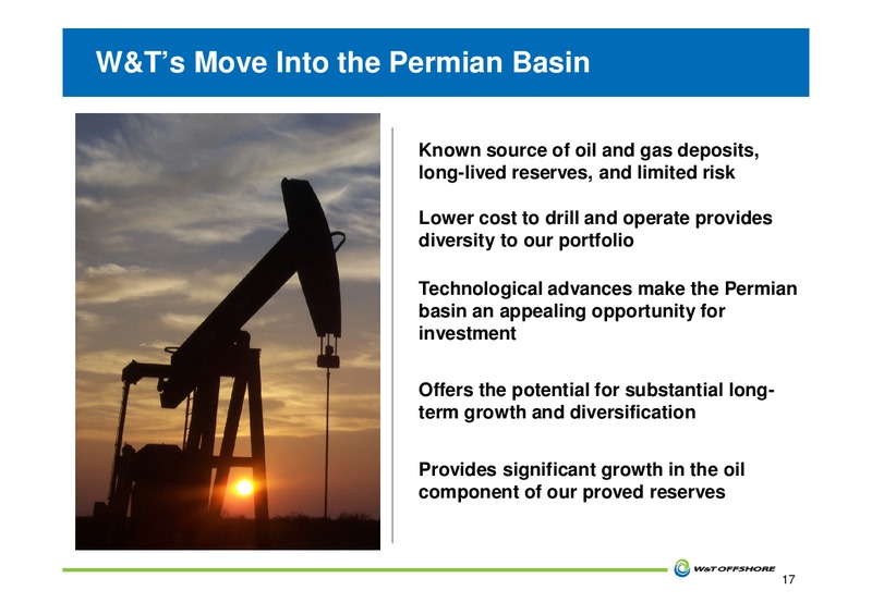 GHS 100 Energy Conference – W&T Offshore Inc. – slide 18