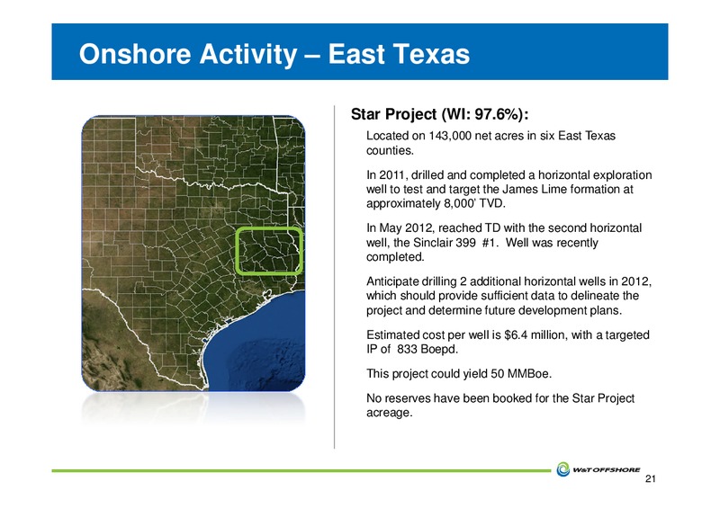 GHS 100 Energy Conference – W&T Offshore Inc. – slide 22