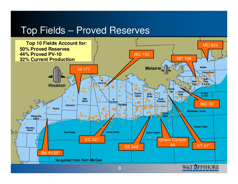 August 2007 Marketing – W&T Offshore Inc. – slide 8