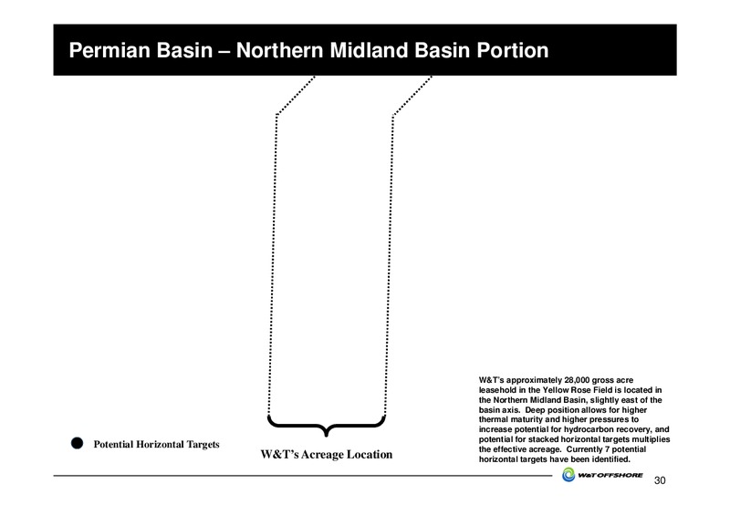 2014 Barclays CEO Energy Power Conference – W&T Offshore Inc. – slide 30