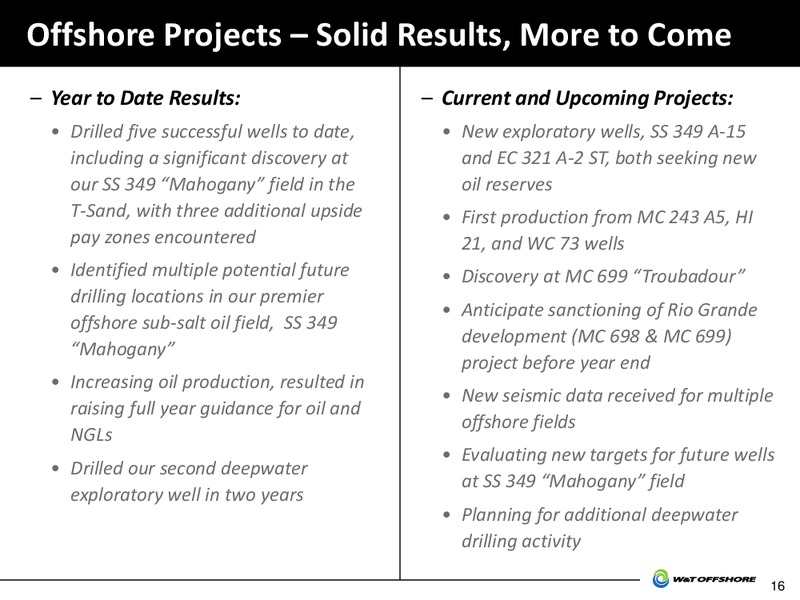2013 Barclays CEO Energy Power Conference – W&T Offshore Inc. – slide 17