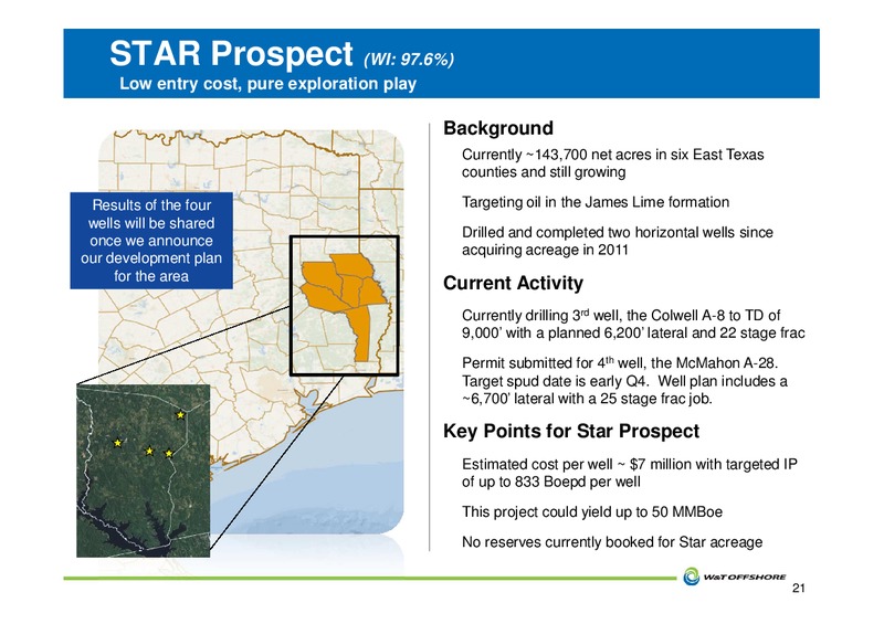 IMPERIAL CAPITAL GLOBAL OPPORTUNITIES CONFERENCE – W&T Offshore Inc. – slide 22
