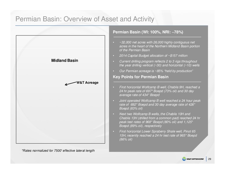 JOHNSON RICE 2014 ENERGY CONFERENCE – W&T Offshore Inc. – slide 29