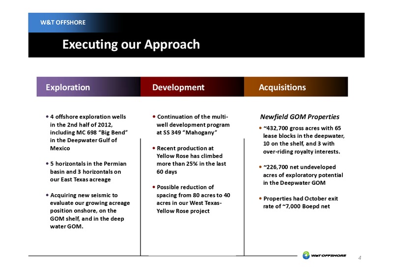 Jefferies 2012 Global Energy Conference – W&T Offshore Inc. – slide 5