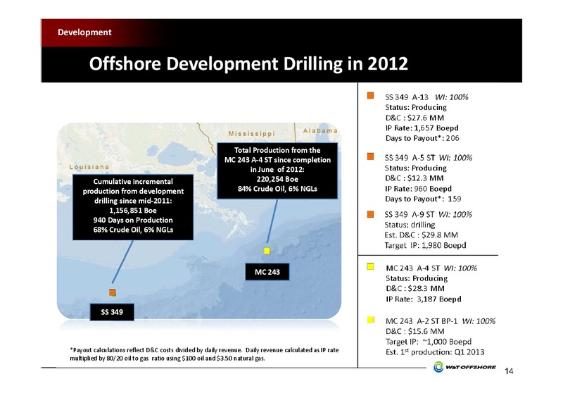 Jefferies 2012 Global Energy Conference – W&T Offshore Inc. – slide 15