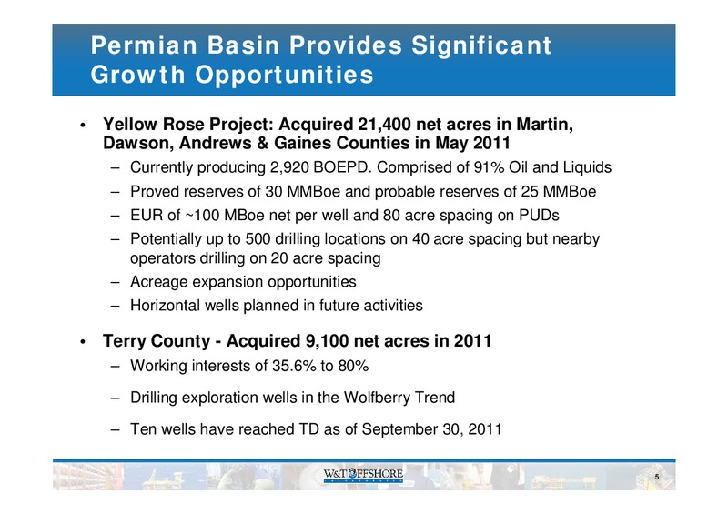 Capital One Southcoast 6th Annual Energy Conference – W&T Offshore Inc. – slide 6