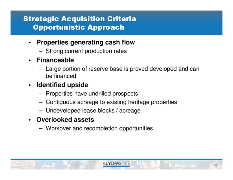 Capital One Southcoast 2010 Energy Conference – W&T Offshore Inc. – slide 6