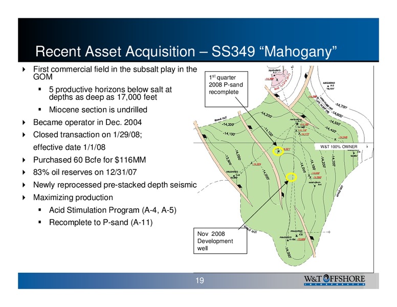 Capital One Southcoast 2008 Energy Conference – W&T Offshore Inc. – slide 20
