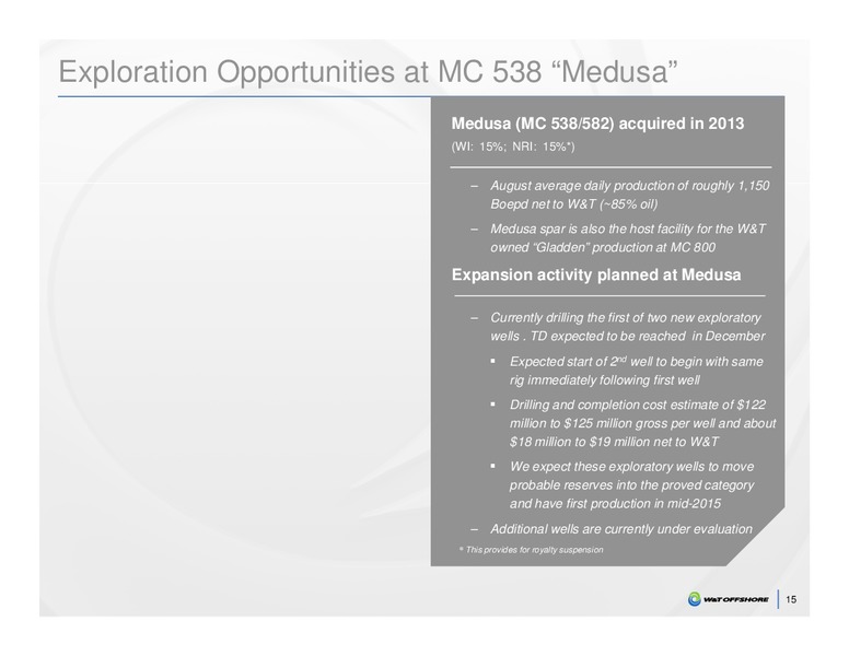 Capital One Securities 9th Annual Energy Conference – W&T Offshore Inc. – slide 13