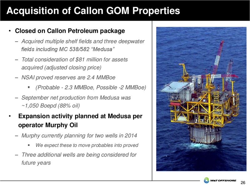 Capital One Southcoast Energy Conference – W&T Offshore Inc. – slide 27