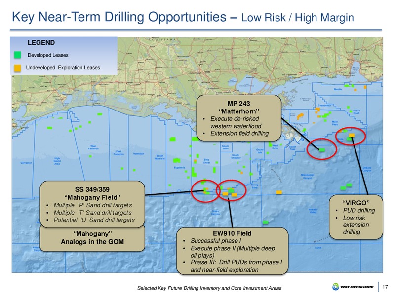 January 2017 Investor Presentation – W&T Offshore Inc. – slide 16