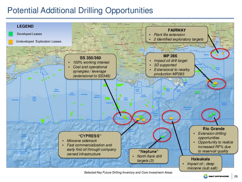 January 2017 Investor Presentation – W&T Offshore Inc. – slide 25
