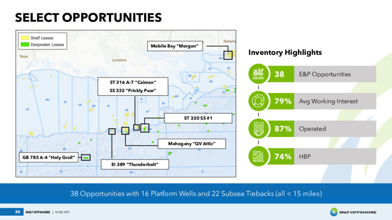 May 2023 Investor Presentation – W&T Offshore Inc. – slide 30