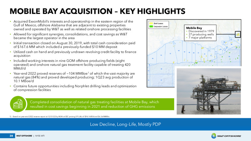 June 2023 Investor Presentation – W&T Offshore Inc. – slide 38
