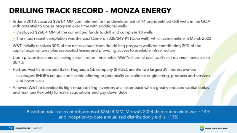 August 2025 Investor Presentation – W&T Offshore Inc. – slide 18