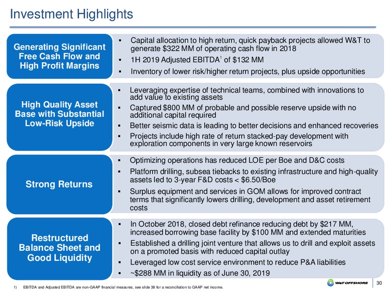 Barclays CEO Energy Power Conference – W&T Offshore Inc. – slide 29