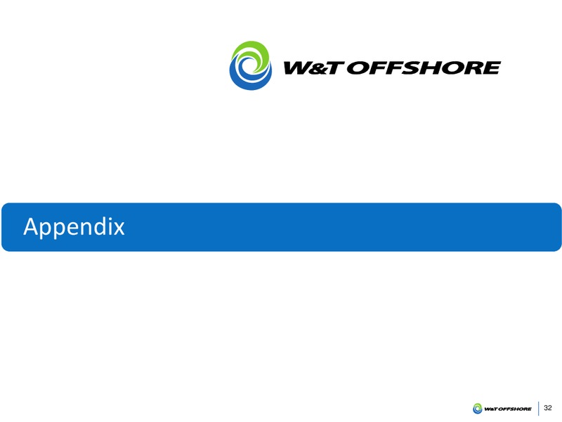 Barclays CEO Energy Power Conference – W&T Offshore Inc. – slide 31