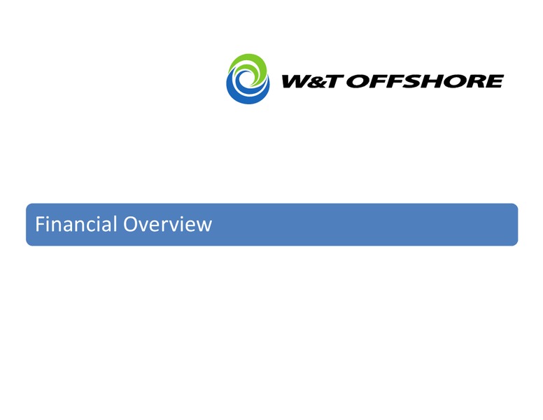 Capital One Energy Conference – W&T Offshore Inc. – slide 27