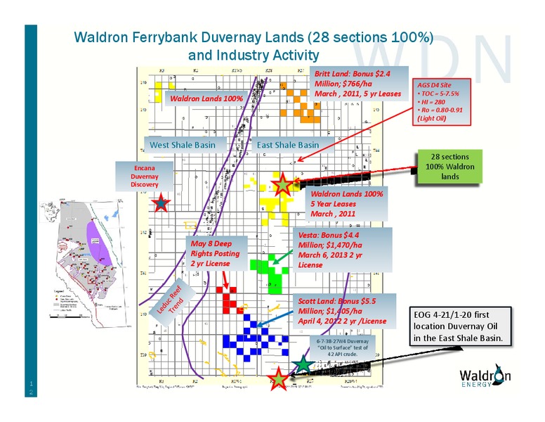 Corporate Presentation – Waldron Energy Corp – slide 12