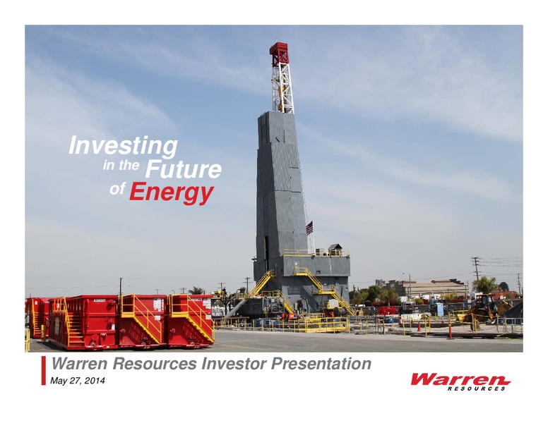 Investor Presentation – Warren Resources Inc. – slide 1