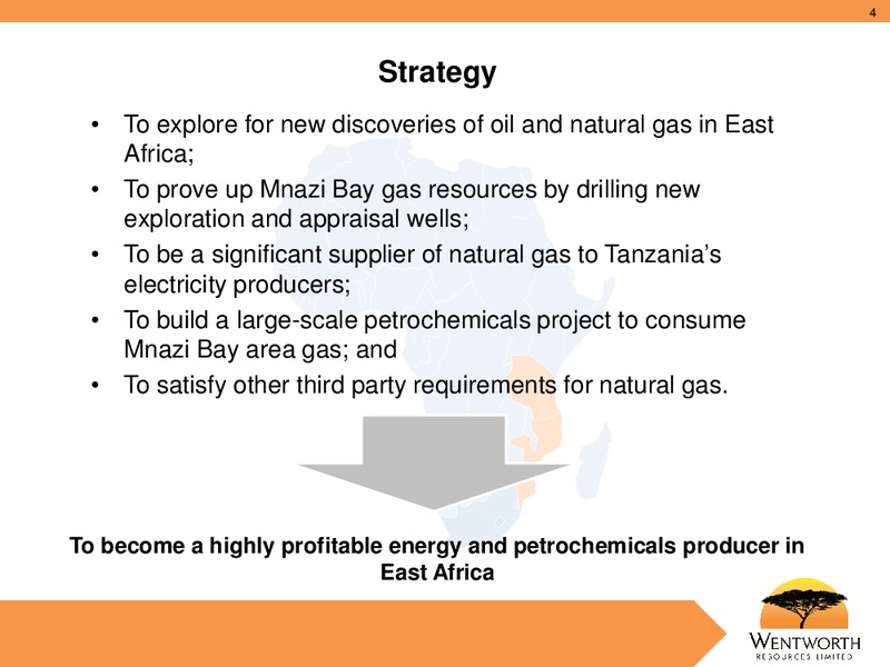 FEBRUARY 2012 CORPORATE PRESENTATION – Wentworth Resources Ltd – slide 3