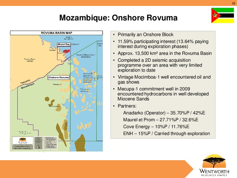 FEBRUARY 2012 CORPORATE PRESENTATION – Wentworth Resources Ltd – slide 18