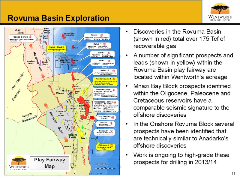 Q1 2013 RESULTS – Wentworth Resources Ltd – slide 10