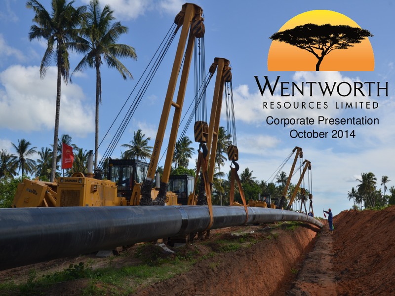 Investor Presentation – Wentworth Resources Ltd – slide 1